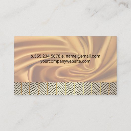 Zijde stof achtergrond | Patroonlijnen Visitekaartje (Achterkant)