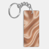 Zijde stof textuur gouden achtergrond-97082 sleutelhanger (Voorkant Links)