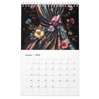 Zijdeachtige fantasieën kalender