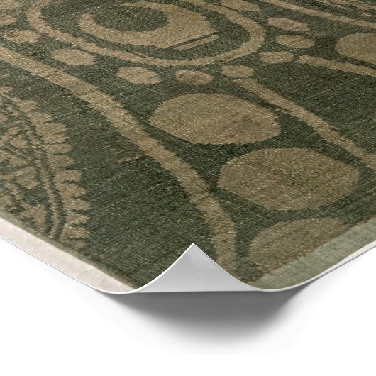 Zijdefragment met de 'Senmurv' Poster (Hoek)