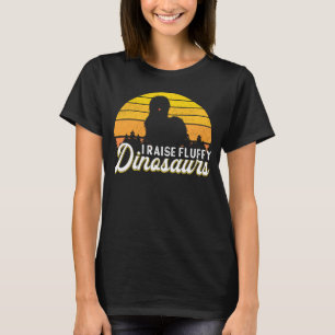 Zijdehoen boer Ik kweek dinosaurussen Chinese Zijd T-shirt