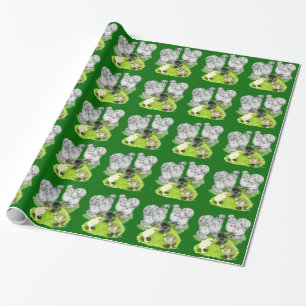 Zijdehoen Dwerg Splash Familie Cadeaupapier