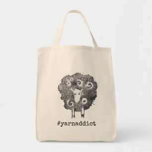 Zijdelings breiwerk  Haakprojecttas voor garenvers Tote Bag