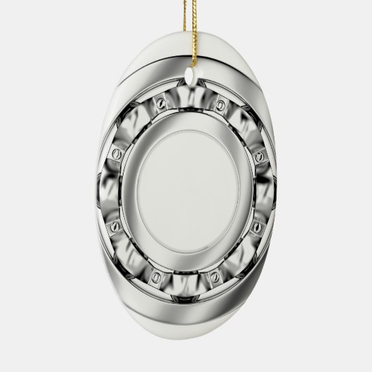 Zijdelings uitzicht van de kogellagers keramisch ornament (Rechts)