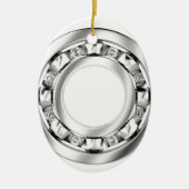 Zijdelings uitzicht van de kogellagers keramisch ornament (Voorkant)