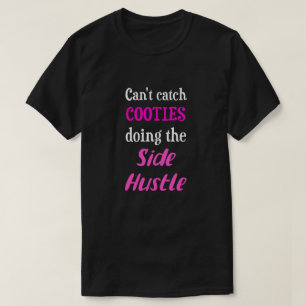 Zijdelingse mosterdkoties Neon Pink Text Uni. T-shirt