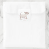 Zijdelingse uitzicht van Chihuahua Puppy (10 weken Vierkante Sticker (Tas)