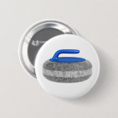 Zijdelingse uitzicht van krulsteen ronde button 5,7 cm (Voorkant /achterkant)