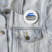 Zijdelingse uitzicht van krulsteen ronde button 5,7 cm (In situ)