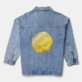 Zijden Glans Denim Jacket (Achterkant)