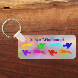 Zijden Windhound Sleutelhanger