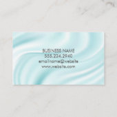 Zijderige drapery visitekaartje (Achterkant)