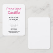 Zijderoute, eenvoudige vorm visitekaartje (Voorkant / Achterkant)