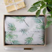 Zijderzijde patroon 'Pine Branches' Tissuepapier (Geschenk)