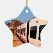 Zijkant van de trein keramisch ornament (Achterkant)