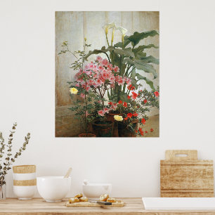 Zijkant van een kas 1870–80 Poster