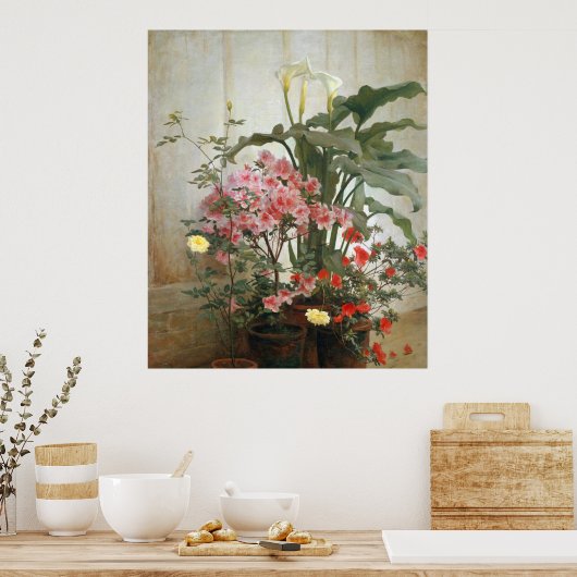 Zijkant van een kas 1870–80 Poster (Keuken)