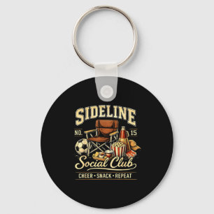 Zijlijn Sociale Club Cheer Snack Herhaal Voetbal M Sleutelhanger