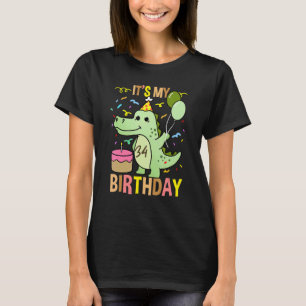 Zijn 34e verjaardag krokodille Alligator T-shirt