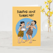 Zijn 49e geboortedag Wenskaart Kaart (Gele Bloem)