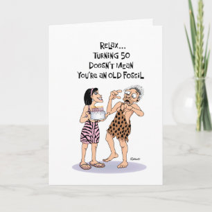 Zijn 50e verjaardag Wenskaart Kaart