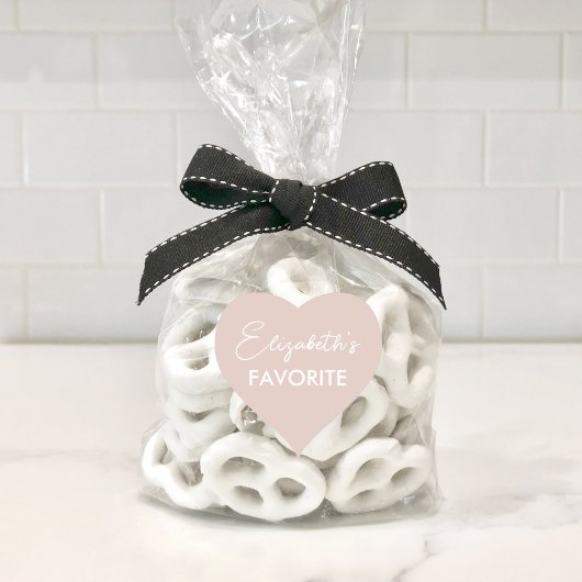 Zijn aangepaste en haar favoriete bruiloft hart sticker