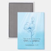 Zijn barmhartigheden zijn elke ochtend nieuw in he magneet (Voorkant / Achterkant)