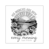 Zijn barmhartigheden zijn nieuw... rubberstempel (Afrduk)