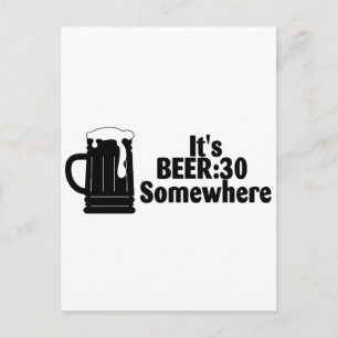 Zijn bier 30 ergens briefkaart