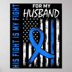 Zijn blauwe strijd is mijn strijd tegen diabetes b poster