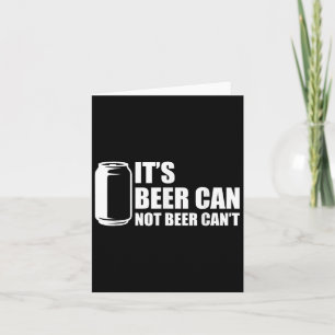 Zijn blikje bier Niet bier kan Kaart