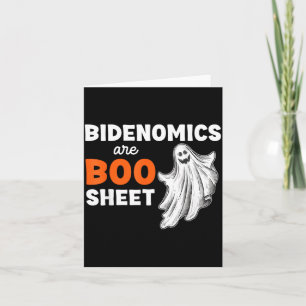 Zijn Boo Sheet Geest Grappige Politieke Halloween Kaart