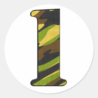 Zijn Camo Numbered Series Ronde Sticker