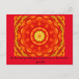 Zijn de inspirerend woorden van de veranderingscit briefkaart