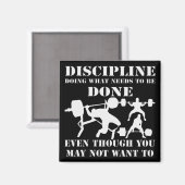 zijn discipline doet wat nodig is # magneet (Voorkant / Achterkant)