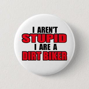 Zijn een Dirt Biker Motocross Dirt Bike Knop Ronde Button 5,7 Cm