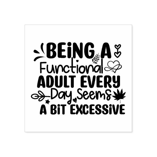 Zijn een Functioneel Volwassene Stempel (Afrduk)