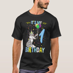 Zijn eerste verjaardag Wolf T-shirt