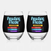 Zijn en haar aangepaste genre leesmodus wijnglas zonder voet (Achterkant)