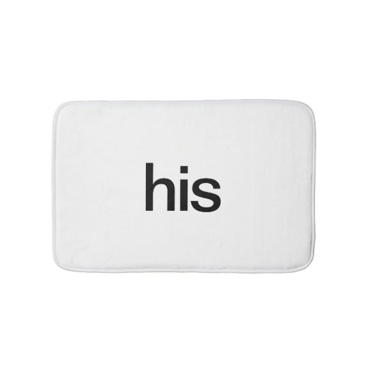 Zijn en haar badmatten (Voorkant)