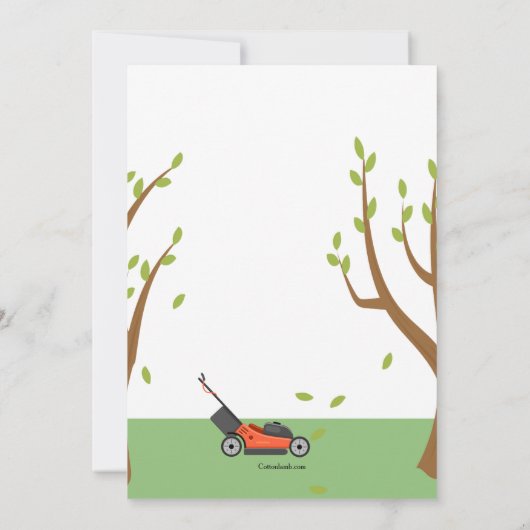 Zijn en haar bruiloft douche kaart (Achterkant)