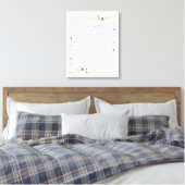 Zijn en haar bruiloft Vows Greenery Foliage Canvas (Insitu (Slaapkamer))