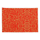 Zijn en haar Chinese varken vliegen silhouet rood Kussensloop (Achterkant-Rechts)