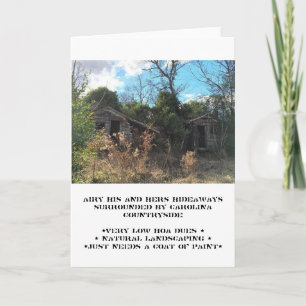 Zijn en haar fixer-uppers wenskaart kaart