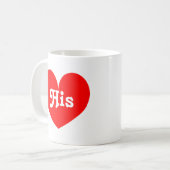 Zijn en haar hart mokken | Creëer een matchingset (Voorkant links)