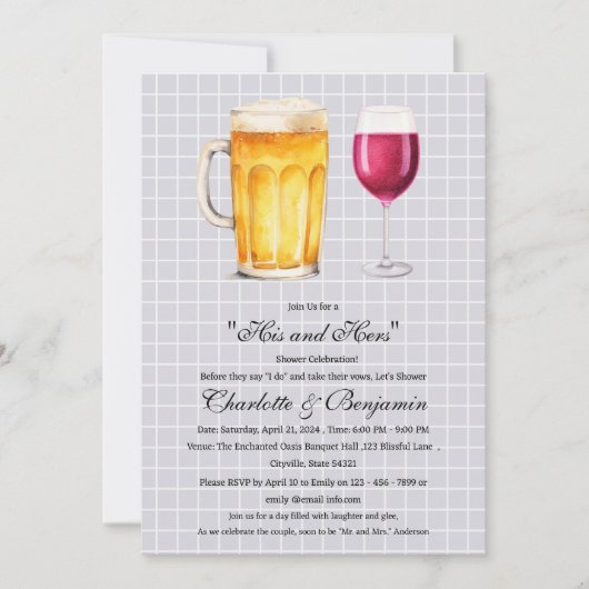 Zijn en Haar Koppel Douchegel Kaart (Voorkant)