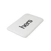 Zijn en Hers Bath Mats Badmat (Gekanteld)