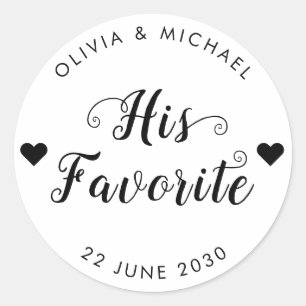 Zijn favoriete bruidegom label huwelijksfeest guns