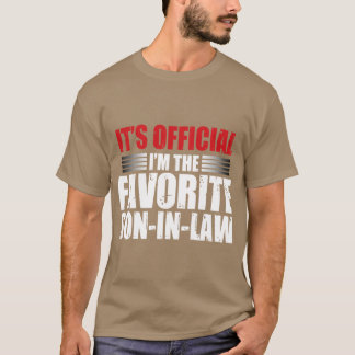 Zijn favoriete schoonzoon retro t-shirt