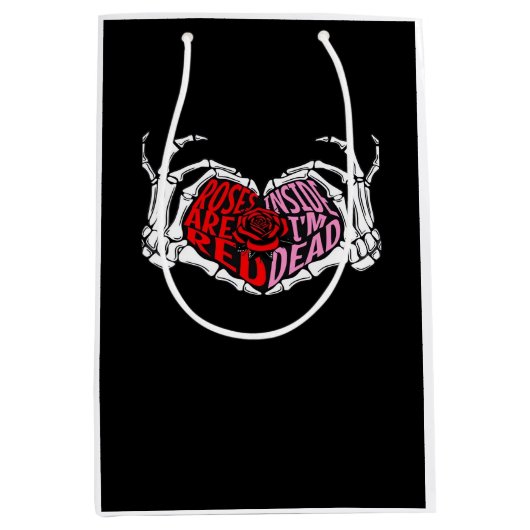 Zijn gelezen Inside I'm Dead - Sarcastische Valent Medium Cadeauzakje (Voorkant)